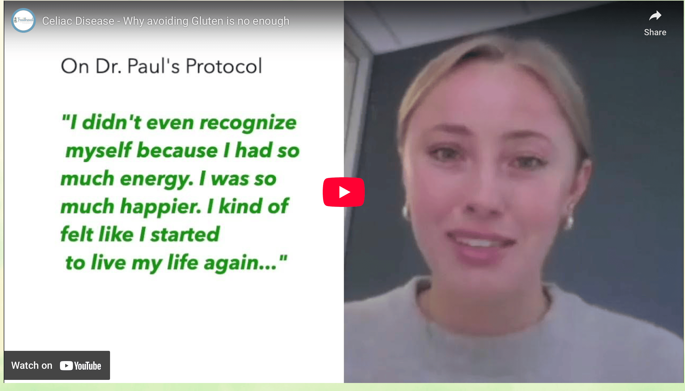 Image link takes you to Joslin shares her celiac disease recovery story with Dr. Paul Deglmann after functional medicine treatment succeeded where Mayo Clinic and gluten-free diet alone failed